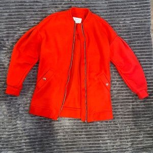 Red spring jacket